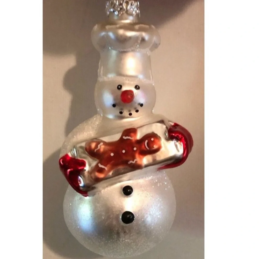 Williams Sonoma Snowman Chef Ornaments (set of 4)